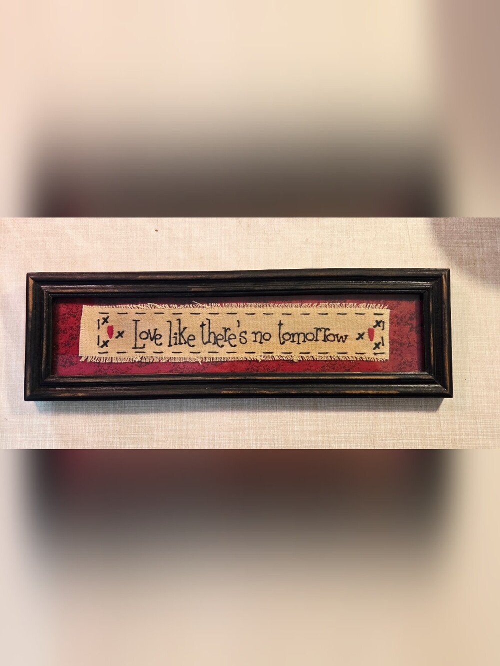 Framed Embrodered Quote - Small Wall Decor - Cottagecore - Farmhouse